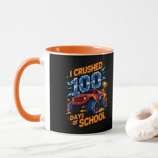 Jag klarade 100 dagar i skolan mugg (Med munk)