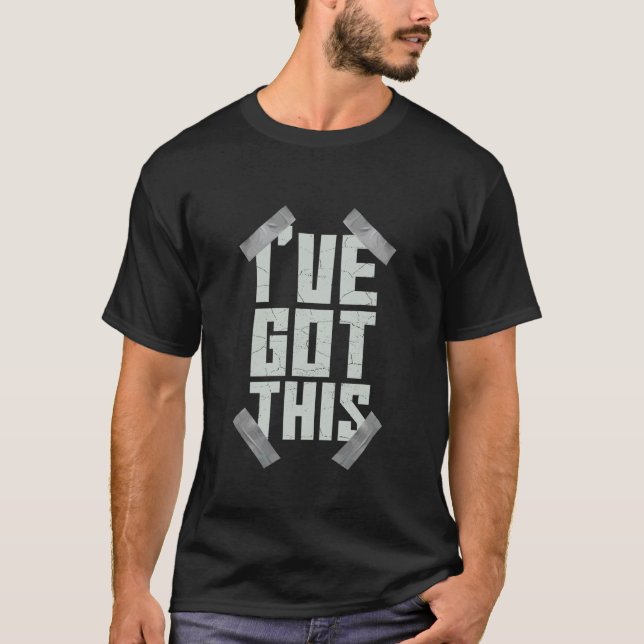 Jag klarar det - Silvertejp T Shirt (Framsida)