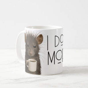 Jag klarar inte morgnar rolig mus koffein kaffemugg