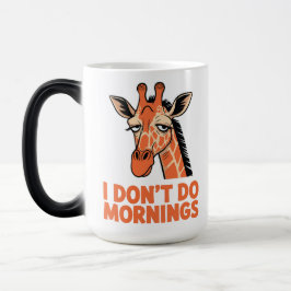 Jag Klarar Inte Morgnar – Rolig Sömnig Giraff Kaff Magisk Mugg