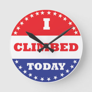 Jag klättrade i dag rund klocka