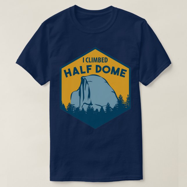 Jag klättrade i halvdagars klättringsbåge t shirt (Design framsida)