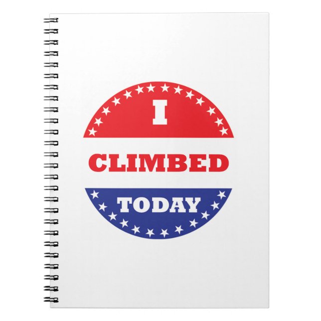 Jag klättrade idag anteckningsbok med spiral (Framsidan)