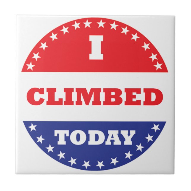 Jag klättrade idag kakelplatta (Framsidan)