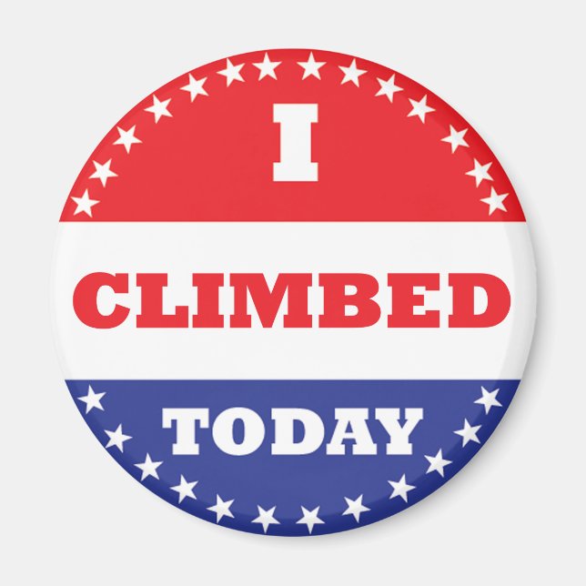 Jag klättrade idag magnet (Framsidan)