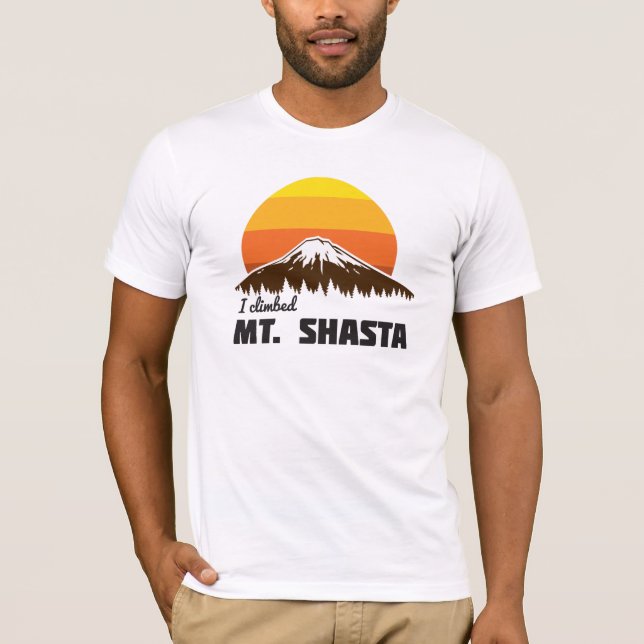 Jag klättrade Mt. Shasta T-shirt (Framsida)
