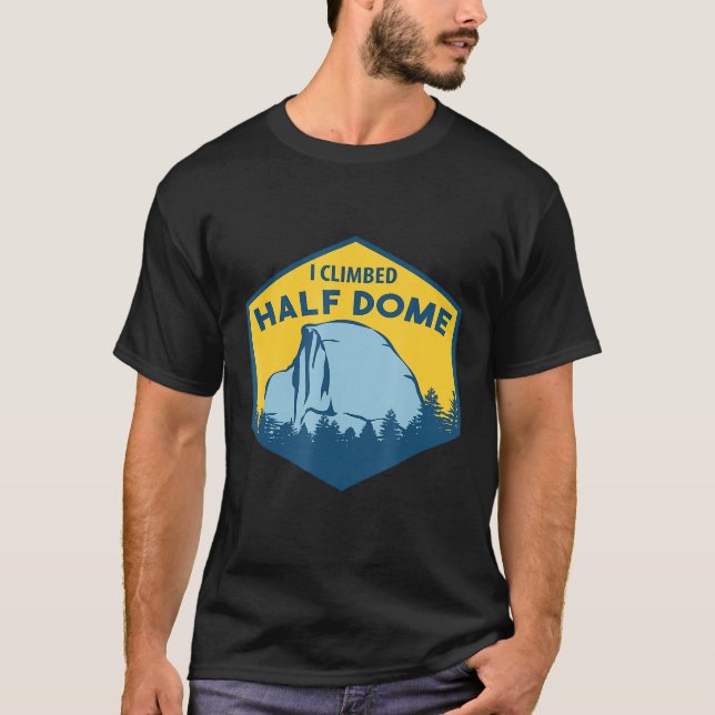 Jag klättrade upp i halvdagars klätterboulder t shirt (Framsida)