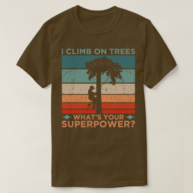 Jag klättrar på Träd T Shirt (Design framsida)
