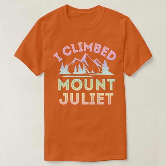 Jag klickade på Juliets bergsklimatbidrag T Shirt (Design framsida)