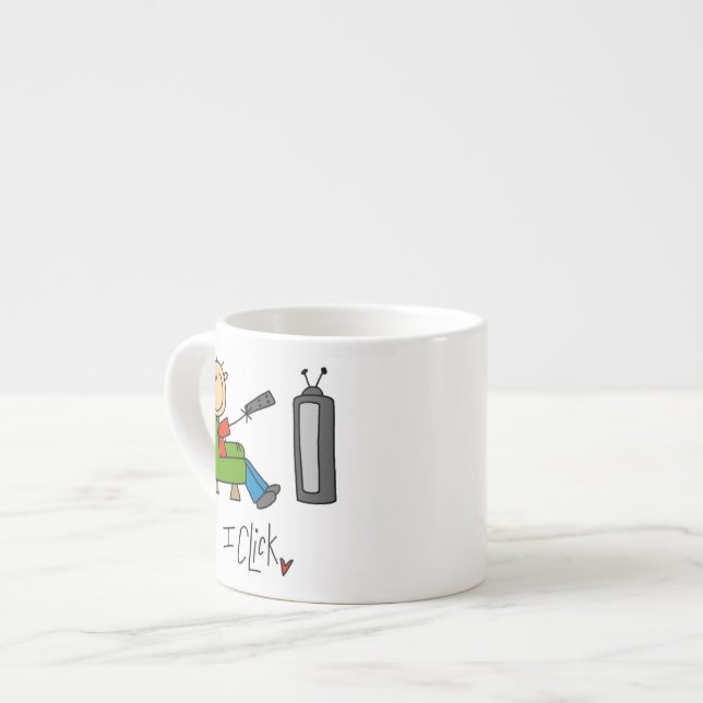 Jag Klickar TV-beroende Espressomugg (Framsida vänster)