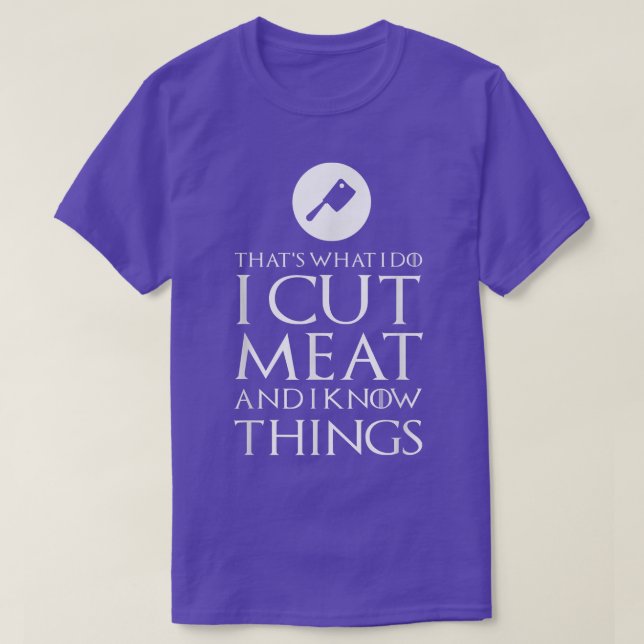 Jag klippt ut Kött Funny Butcher Gift  T Shirt (Design framsida)