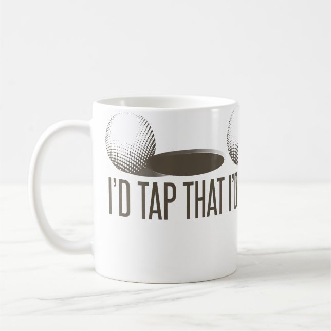 JAG Klockar Den Rolig Golf Golfande Golfare Humor Kaffemugg (Vänster)
