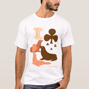 Jag Klubb Sälar. Det är ett skämt, folk! Jag Kärle T-shirt