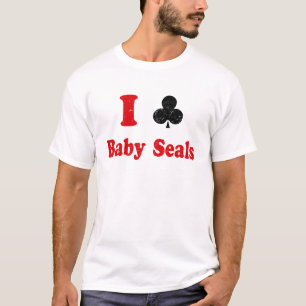 Jag klubbar babysälar t shirt
