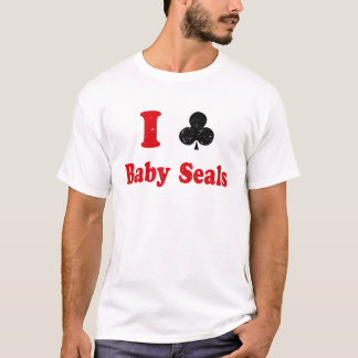 Jag klubbar babysälar t shirt