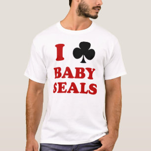 Jag klubbar babysälarT-tröja T-shirt