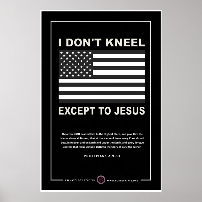 Jag Kneel utom Jesus Poster (Framsidan)