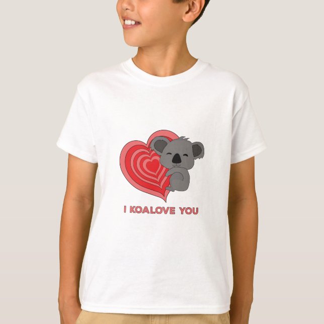 Jag Koalove You T Shirt (Framsida)