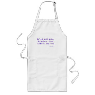 Jag kokar med Vin Long Apron Långt Förkläde