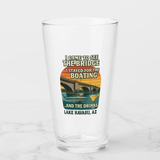 Jag kom för att besöka London Bridge Mugg Glaskopp (Framsida)