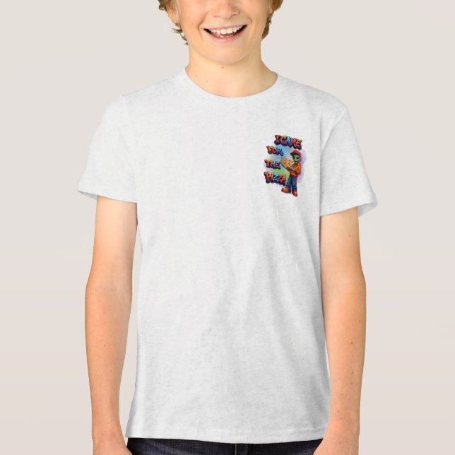 Jag Kom För Pizzan Rolig Alien Matdesign T Shirt (Framsida)