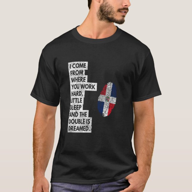 Jag kom från dig och jobbade hårt t shirt (Framsida)