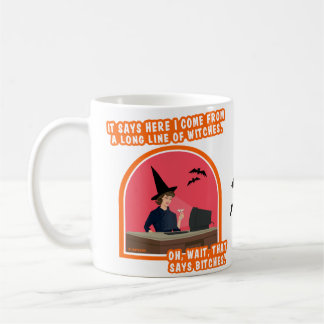 Jag kom från en lång rad häxor. kaffemugg