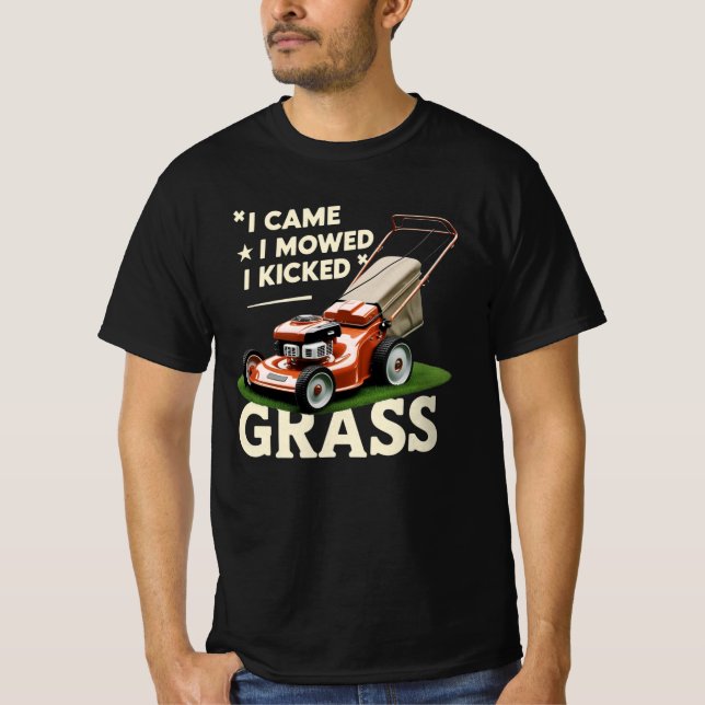 Jag kom hit och bad mig att få gräs t shirt (Framsida)