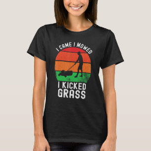 Jag kom hit och bad mig att få Vintage Gräsmatta G T Shirt