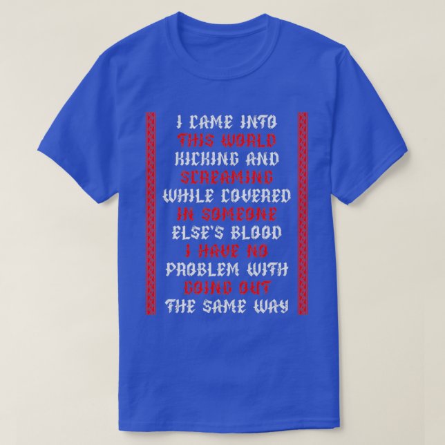 Jag kom hit t shirt (Design framsida)