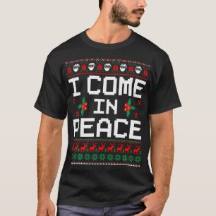 Jag Kom i Peace Matching Par Ugly jul T Shirt