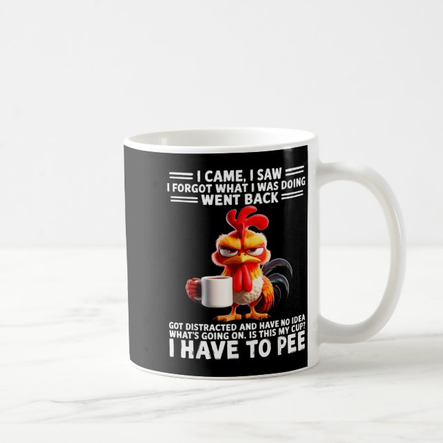 Jag Kom Jag Såg Jag Glömde Vad Jag Gjorde Gick Til Kaffemugg (Höger)