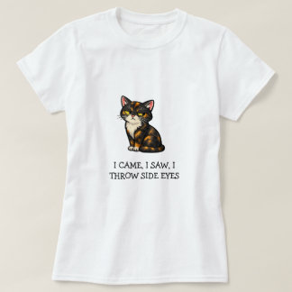 Jag kom jag såg jag kastar sidelånga blickar rolig t shirt