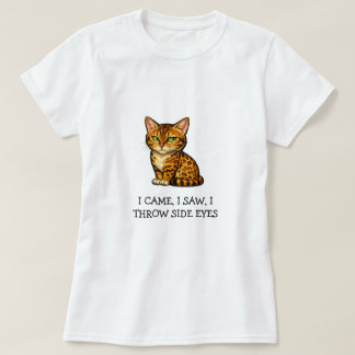 Jag kom jag såg jag kastar snett ögonblick söt Ben T Shirt