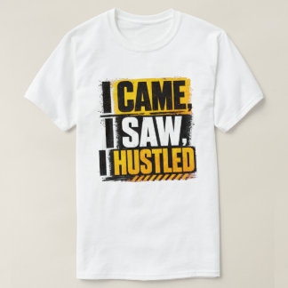 Jag Kom Jag Såg Jag Slet Mässgult Grunge-citat T Shirt