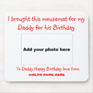 Jag kom med denna Mousemat för min pappa Musmatta