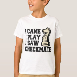 Jag kom och spelade och såg Checkmate Funny Chess  T Shirt