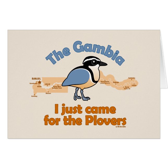 Jag kom precis för ploversna hälsningskort (Framsidan Horizontal)