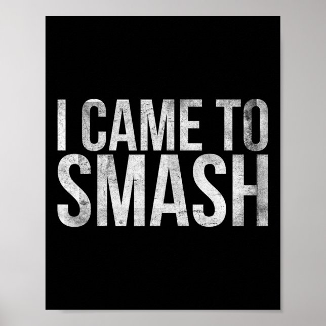 Jag kom till badminton Player eller Badminton Poster (Framsidan)