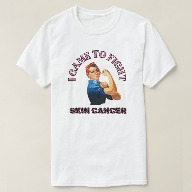 JAG KOM TILL KAMPEN MOT SKINCANCER/ UNISEX T SHIRT (Design framsida)