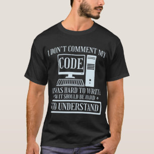 Jag kommenterar inte kodning för kodprogram t shirt