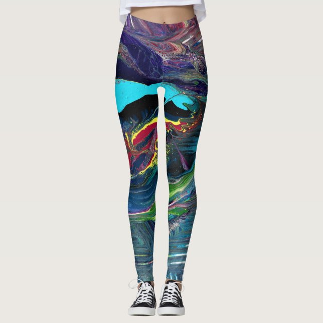 Jag Kommer 1 Abstrakta Leggings (Framsida)