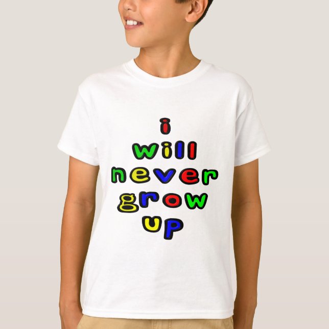 Jag kommer aldrig att öka barnets T-Shirt (Framsida)