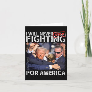 Jag kommer aldrig att sluta kämpa för Amerika. Kort