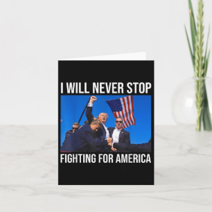 Jag kommer aldrig att sluta kämpa för Amerikas tru Kort