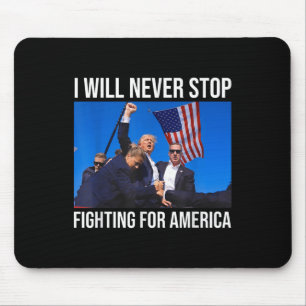 Jag kommer aldrig att sluta kämpa för Amerikas tru Musmatta