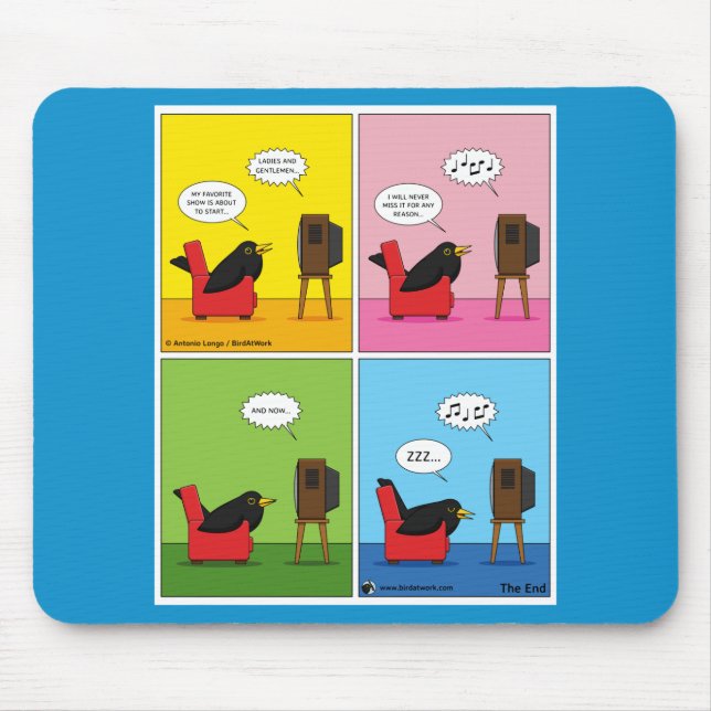 Jag kommer aldrig att sova Tecknad Musmatta (Framsidan)