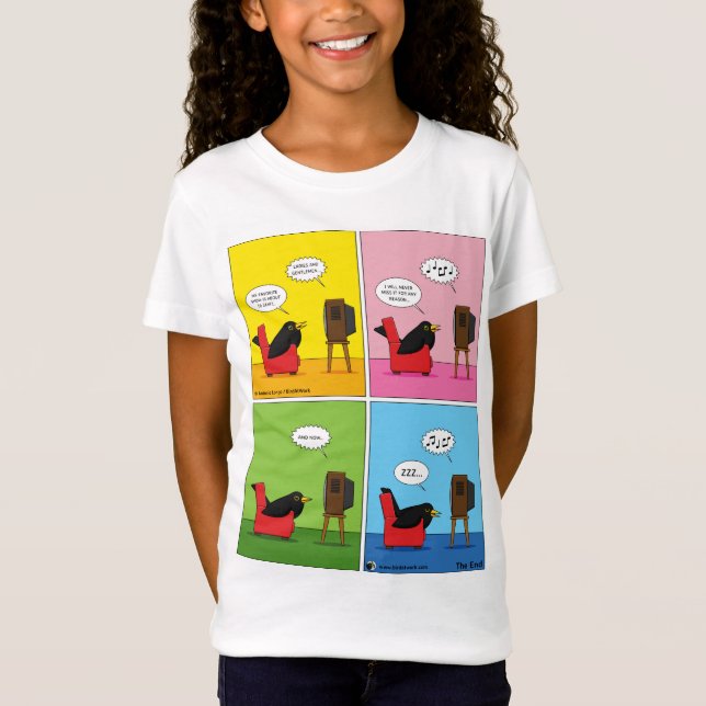 Jag kommer aldrig att sova Tecknad T Shirt (Framsida)