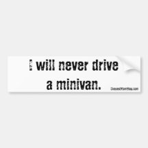 Jag Kommer Aldrig Köra En Minivan Bildtext På En K