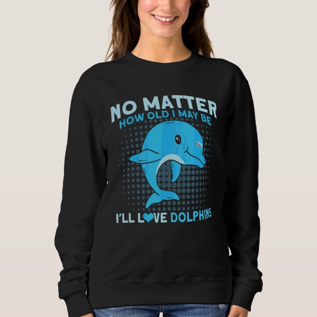 Jag kommer älska delfiner Djur Delfin T Shirt (Framsida)